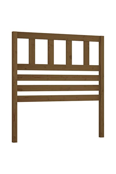 vidaxl Bedside table, honey brown, 96x4x100 cm, solid pine wood