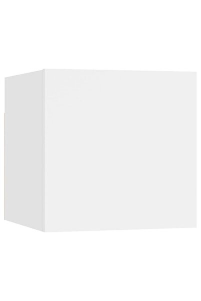 vidaxl Noptieră, alb, 30,5x30x30 cm, lemn prelucrat
