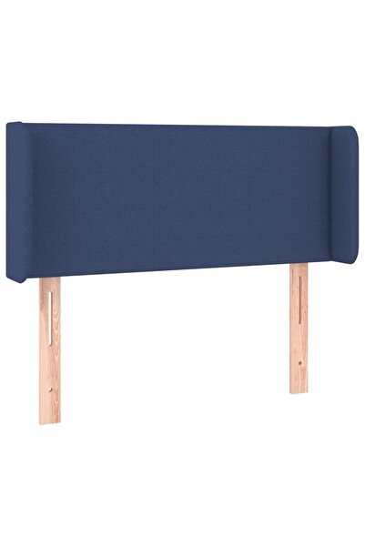 vidaxl Blue headboard with wings 83x16x78/88 cm textile