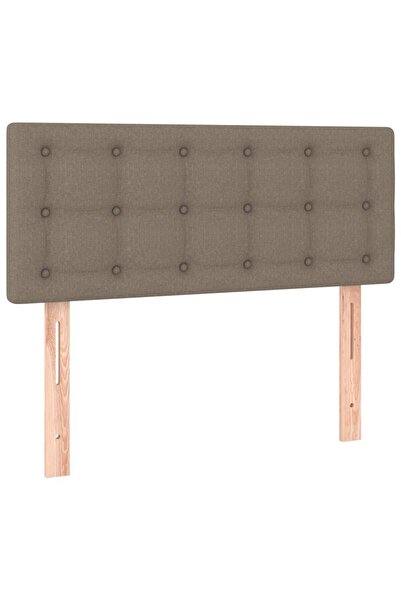 vidaxl Headboard, taupe grey, 90x5x78/88 cm, textile