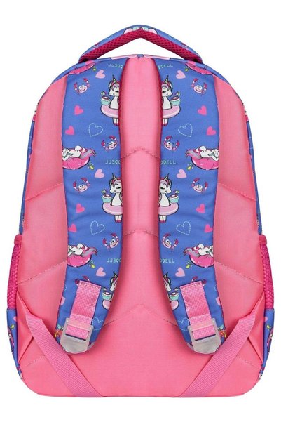 Waddell Geantă pentru școala primară cu model unicorn liliac licențiat, cutie de prânz și suport pentru creioane