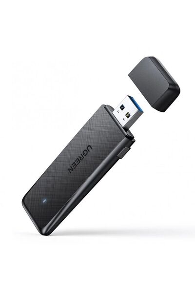 Ugreen Προσαρμογέας Wi-Fi USB Διπλής Ζώνης Μαύρος
