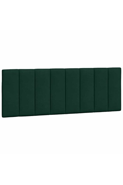 vidaxl Pernă tăblie de pat, Hanko, verde, 120 cm, catifea