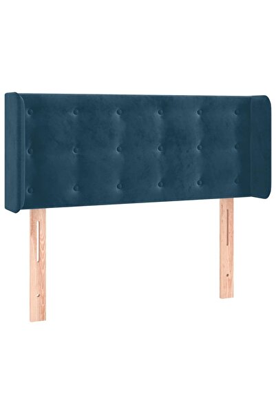 vidaxl Dark blue headboard with wings 93x16x78/88 cm Velvet