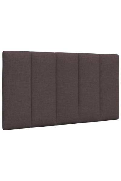 vidaxl Headboard Pillow , Hanko, dark brown, 80 cm, textile