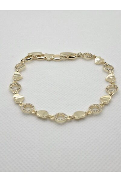 OEM Golden bracelet with AMALFI hearts, stainless steel