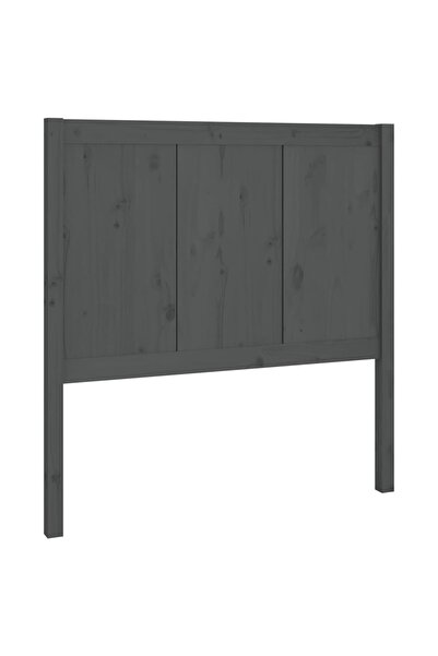 vidaxl Tăblie de pat, gri, 80,5x4x100 cm, lemn masiv de pin