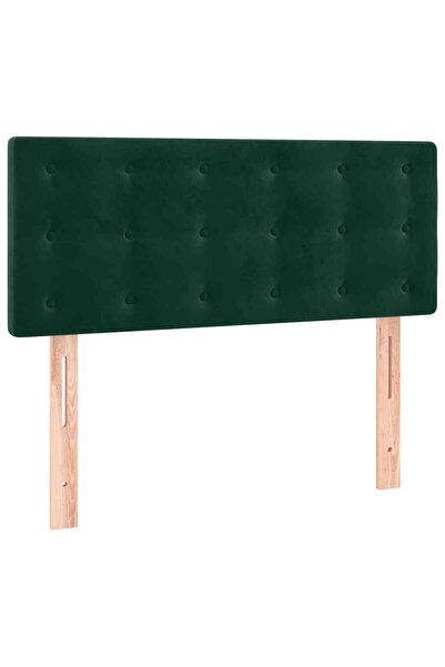 vidaxl Tăblie de pat, verde închis, 90x5x78/88 cm, catifea