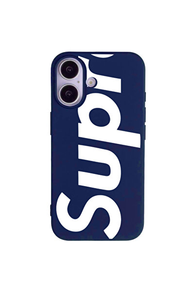 Casen iPhone 17 Lacivert Lansman Sup Tasarımlı Renkli Silikon Kılıfı