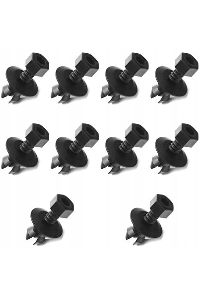 OEM Set 10 bucati clema pentru praguri exterioare si scuturi sub sasiu, VW Pa...