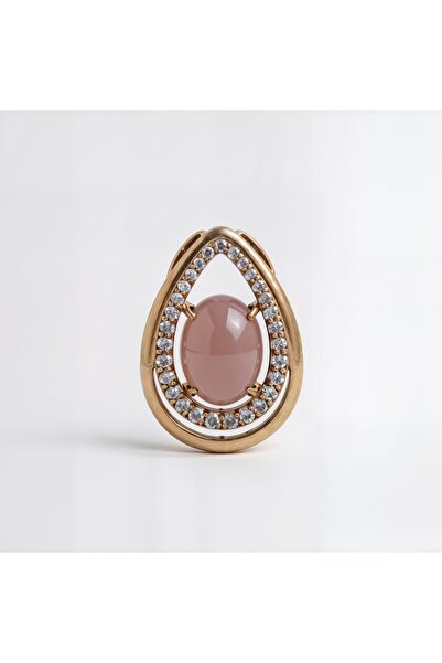 Oria Jewelry Pandantiv din argint 925 placat cu aur roz
