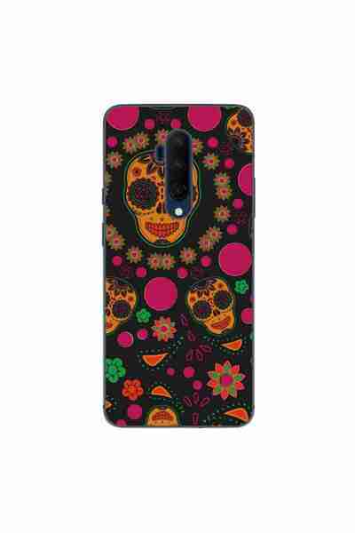 OEM Husa compatibila cu OnePlus 7T Pro Silicon Gel Tpu Model Halloween Floral...