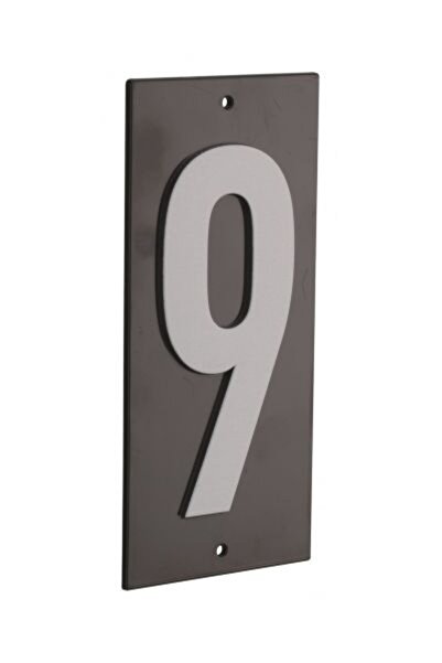 THIRARD Plăcuță de semnalizare 56 x 130 mm, numărul „9” - montare cu șuruburi