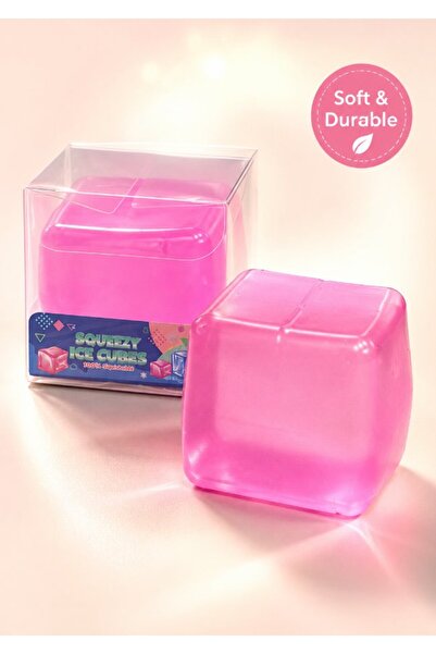 DAT Squishy Cube Mini Fidget Toy Stress Relief 9 Colors - Sensory Play Gel Cu...