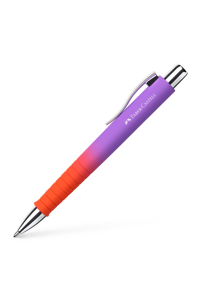Faber Castell Химикалка с механизъм FLOW ВИОЛЕТ-ОРАНЖЕВ POLY BALL XB FABER-CA...
