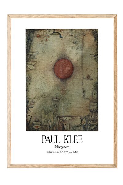 Postifull Paul Klee - Marginem, Tablou înrămat pe lemn, Seria de artă NR:110121