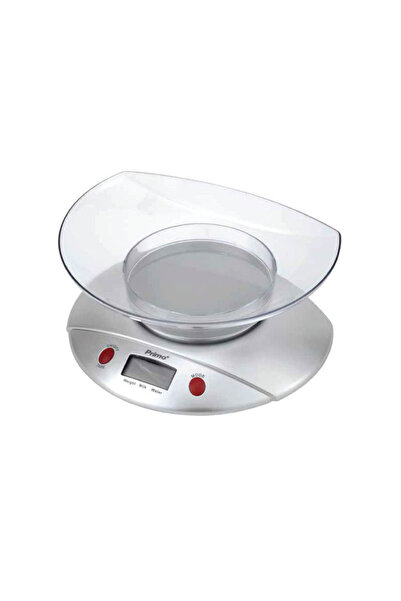 Primo Ζυγαριά Κουζίνας PRKS-40379 Με Μπωλ 0.7L 5kg Silver