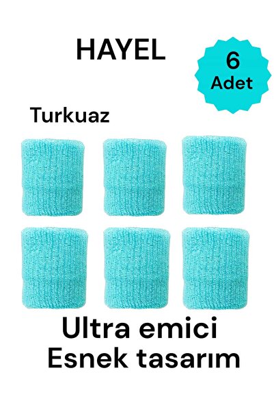 HAYEL Turquoise Colored Unisex Towel Wristband Sweat Band Fitness Athlete Wri...