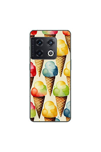 OEM Калъф, съвместим с OnePlus 10 Pro, силиконов гел TPU модел с десен на сла...