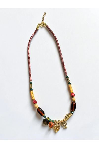 Bozhi Necklace Glass Beads Casual Elegance