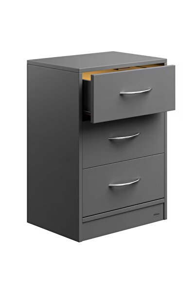 Casaria Noptieră Eloise, 54x39x28cm, MDF, iluminare LED, Antracit