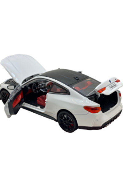 CasaDesteapta.ro Jucărie Mașină Metal BMW M4 1:24 cu sunet, lumini, claxon, d...