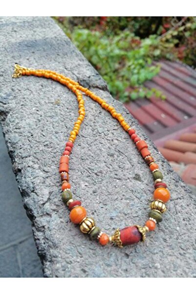 Bozhi Necklace Glass Beads Luminous Style