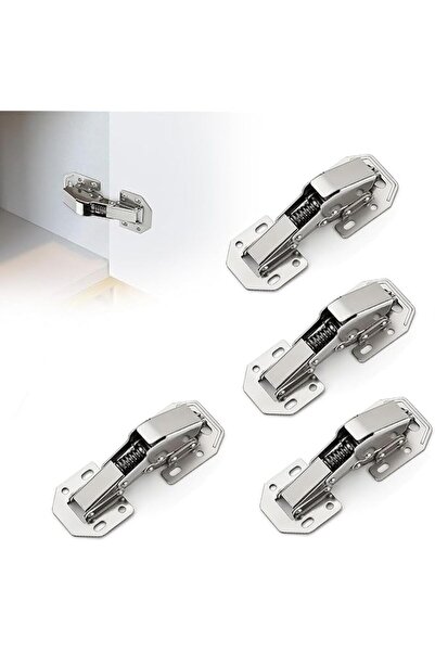 The Bros 4 Pack Soft Close Hidden Hinges Surface Mount Kitchen Cabinet Hinges...