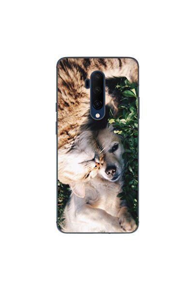 OEM Husa compatibila cu OnePlus 7T Pro Silicon Gel Tpu Model Caine si Pisica