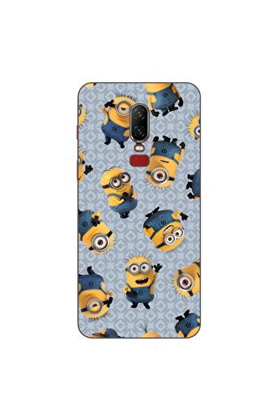 OEM Husa compatibila cu OnePlus 6 Silicon Gel Tpu Model Pattern Minioni