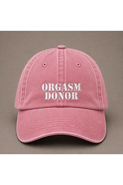 WeavedCo قبعة بيسبول مطرزة بتصميم "Orgasm Donor" للبالغين، قابلة للغسل، بتصمي...