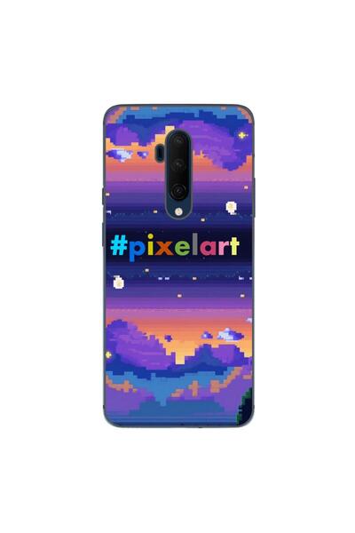 OEM Husa compatibila cu OnePlus 7T Pro Silicon Gel Tpu Model Pixel Art Peisaj