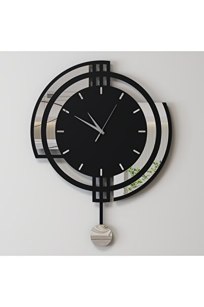 Decotimex Cosmos Duvar Saati 45x59 (Siyah-Krom)
