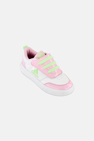 adidas Kids Girl Park ST AC Velcro Closure Tennis Shoes, Pink