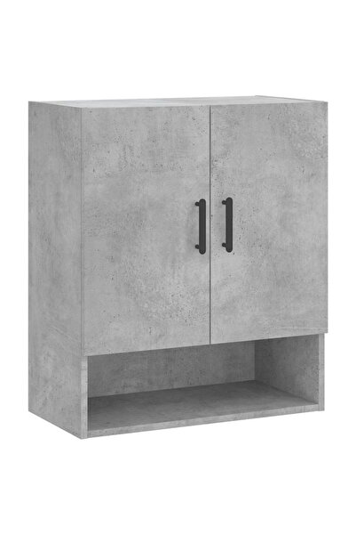 vidaxl Wall cabinet, concrete gray, 60x31x70 cm, composite wood