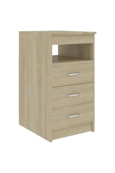 vidaxl Dulap cu sertare, stejar sonoma, 40x50x76 cm, lemn compozit