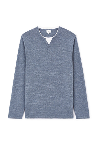 CELIO Svetr henley Gelano