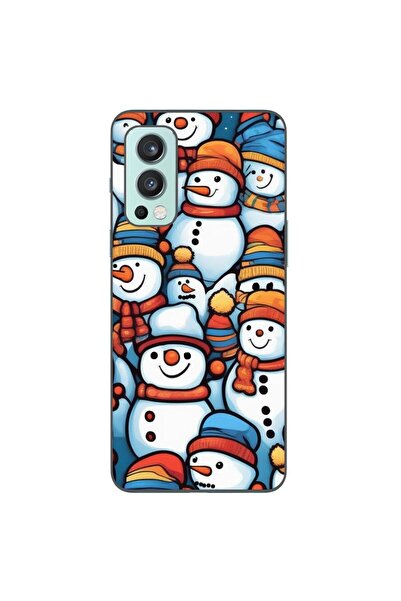 OEM Husa compatibila cu OnePlus Nord 2 Silicon Gel Tpu Model Snowman Pattern