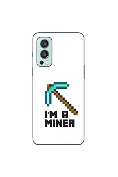 OEM Husa compatibila cu OnePlus Nord 2 Silicon Gel Tpu Model Minecraft Miner