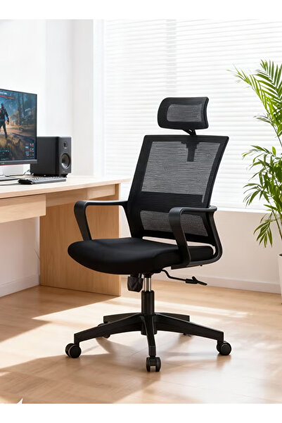 BENCH Office Chair Household Sponge Cushion Chair Ergonomic Backrest Adjustab...