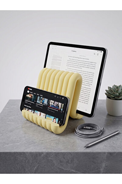 craftopya Modern Wavy Design Phone and Tablet Stand Desktop Ergonomic Holder ...