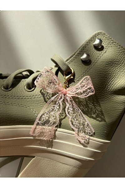 Poshy Atelier Shoe Charm Ribbon Keychain Handmade Accessory with Bag Phone Clip