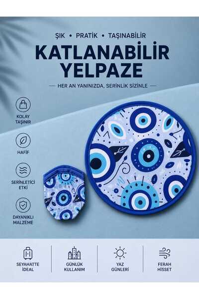 RoseCo00 Katlanabilir Kolay Taşınabilir Yuvarlak Yelpaze