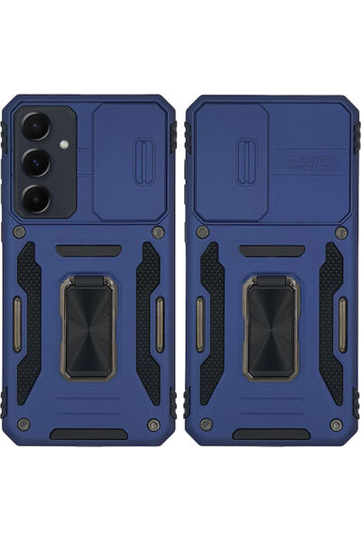 Other Θήκη Τηλεφώνου Samsung Galaxy A55 5G Ring Armor Camshield Sonique Μπλε
