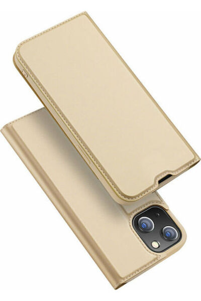 Dux Ducis Skin Pro Book Συνθετικό Δέρμα Χρυσό (iPhone 13 mini)