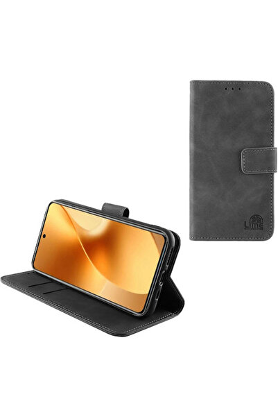 Lime&co Lime Book Συνθετικό Δέρμα Γκρι (Xiaomi 15 Pro) Κωδικός: 8412738