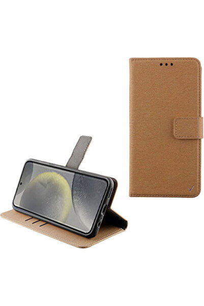 Other Volte-Tel Book Συνθετικό Δέρμα / Σιλικόνη Χρυσό (Samsung S24 5G S921)
