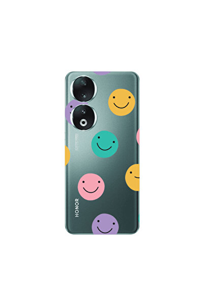 Other Honor 90 5G Colorful smiles Transparent Silicone TPU Θήκη