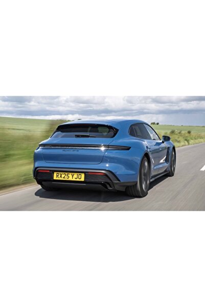 Porsche Emblemă portbagaj spate Taycan, Negru Lucios