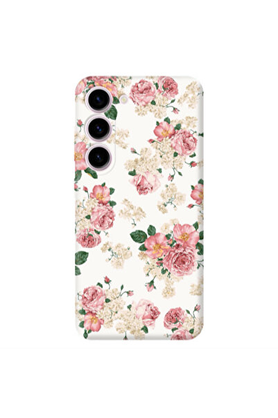 Other Samsung S23 Plus Pink Flowers 2 Transparent Silicone TPU Θήκη